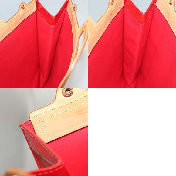 LOUIS VUITTON Monogram Vernis Stanton Tote Bag Red M91078 - Picture 12 of 12